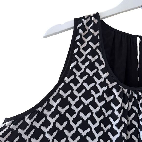 Anthropologie DanielRainn Sleeveless Black White Abstract Size 1X# 2511 - Picture 5 of 12